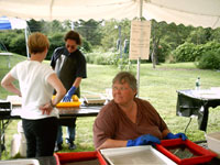 Glenn, Matt, and John under the toning tent